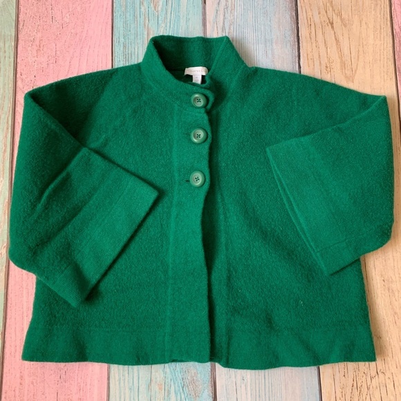 Charter club 100% merino wool 3/4 sleeve button up cardigan size xl - Picture 7 of 8